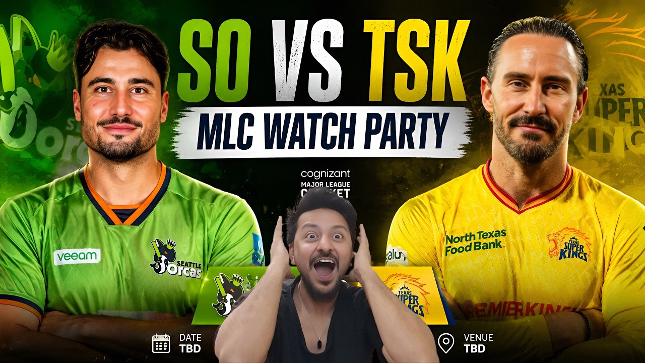 SO vs TSK LIVE 🏏 | MLC 2026 Watch Party | RAW EMOTIONS + CHAT REACTION | MUST WIN BATTLE ?