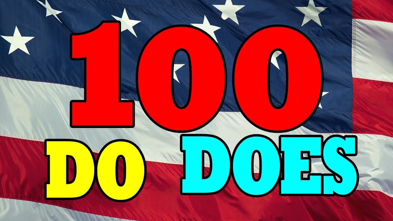 100 FRASES/EJEMPLOS CON DO/DOES APRENDER INGLES FACIL Y RAPIDO
