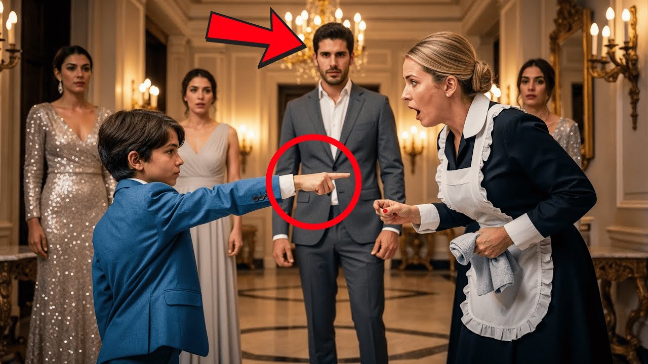 El Millonario Pidió a su Hijo Elegir una Madre entre Modelos… y Él Escogió a la Empleada Doméstica