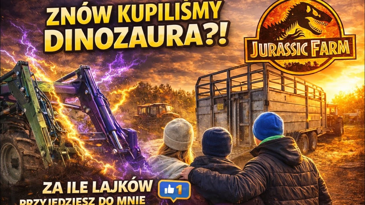 Rolniczy CHALLENGE | Jedziemy na drugi koniec Polski po dinozaura | Malowanie ładowacza 