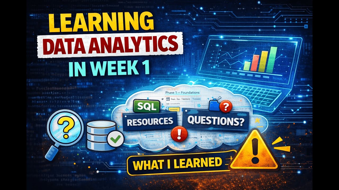 What I Learned in My First Week of Data Analytics