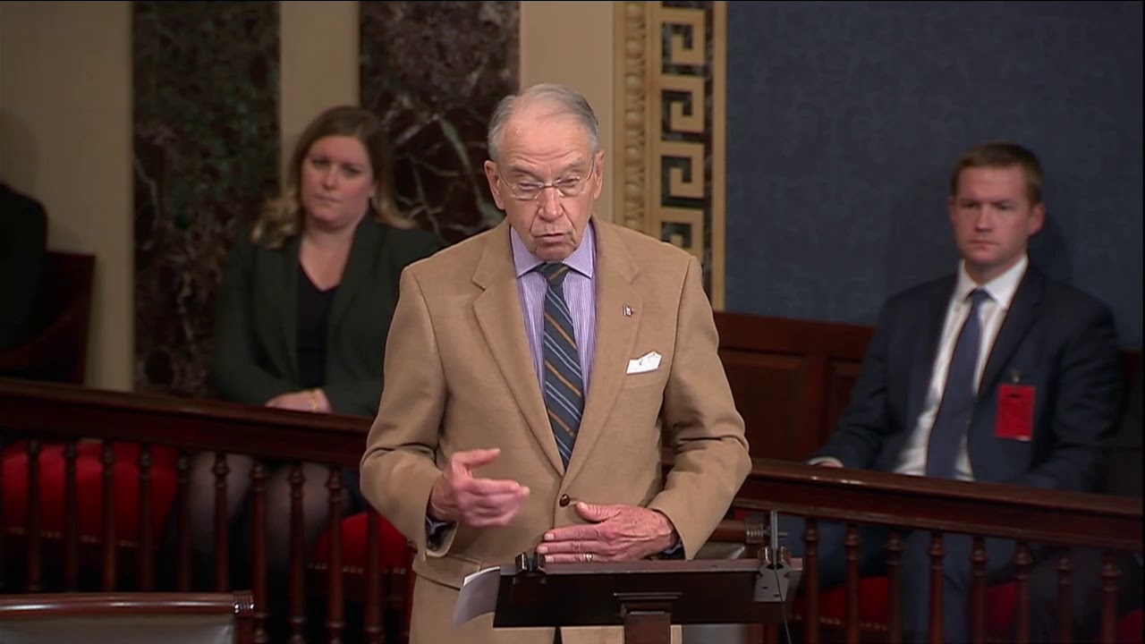 Grassley to Maintain Historical Blue Slip Courtesy
