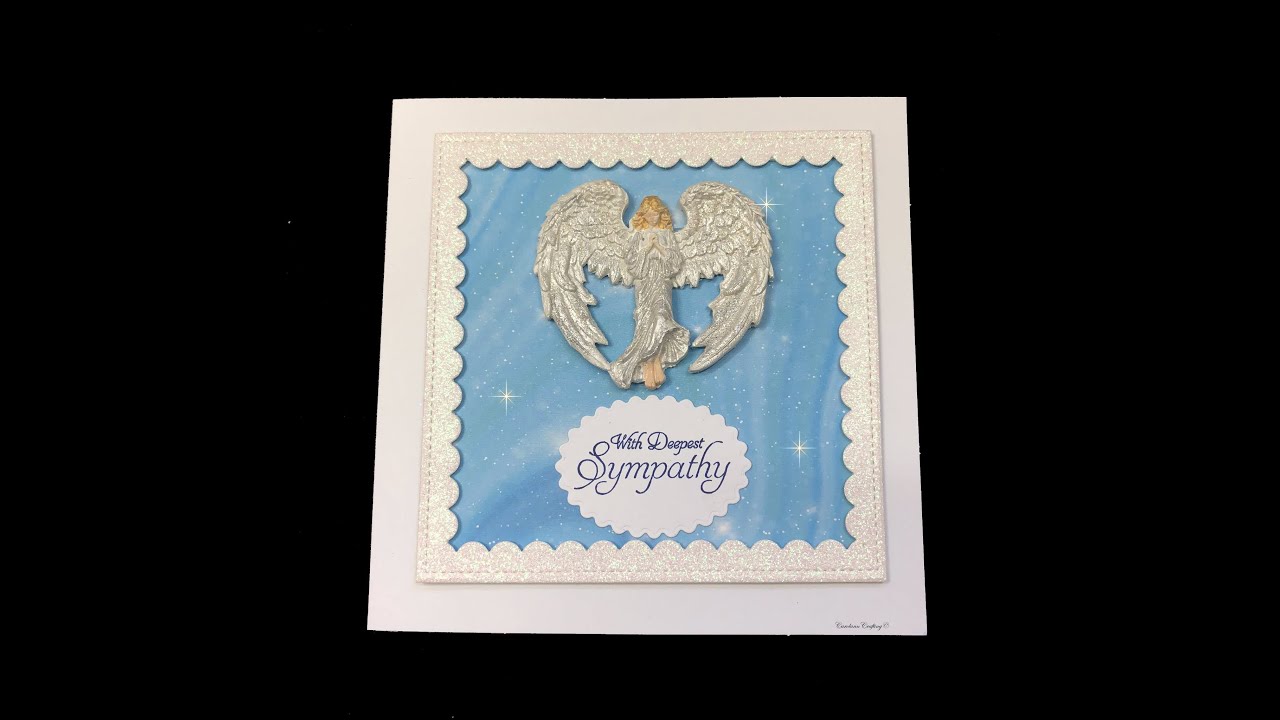 Sympathy Card Demo using Air Dry Clay and mould.