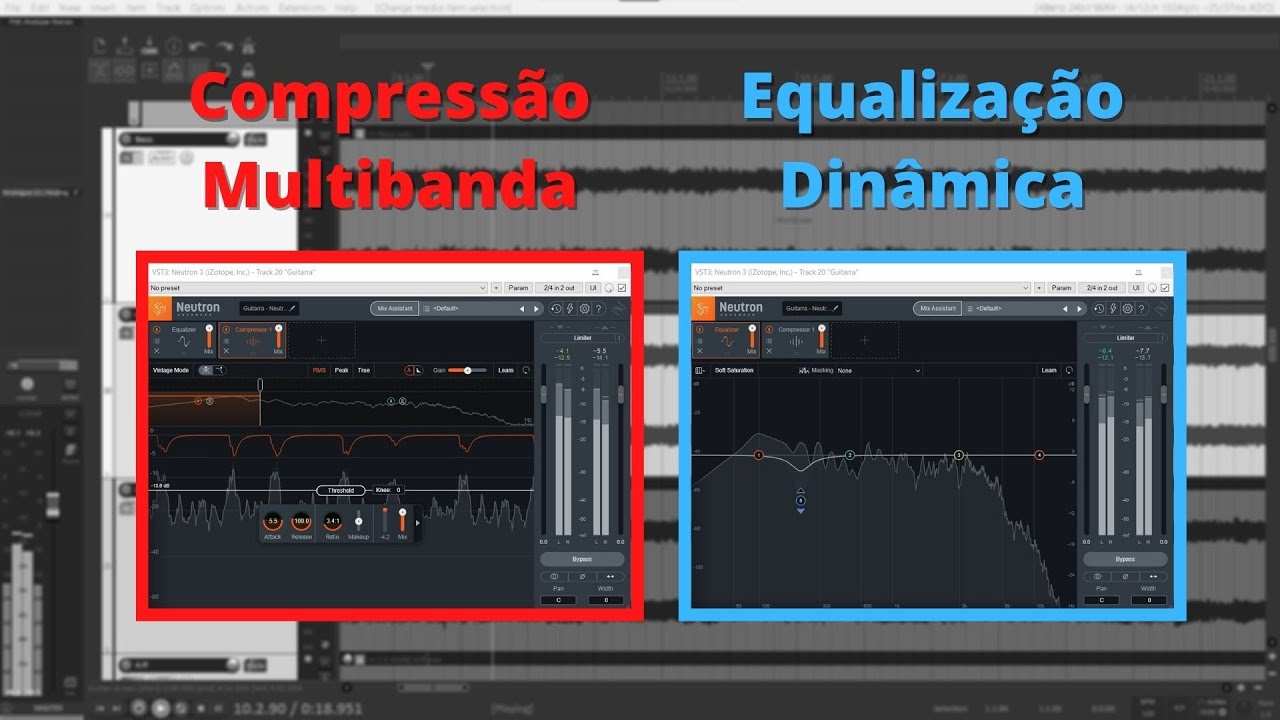 COMPRESSOR MULTI BANDA E EQUALIZADOR DINÂMICO NA GUITARRA - NEUTRON - REAPER