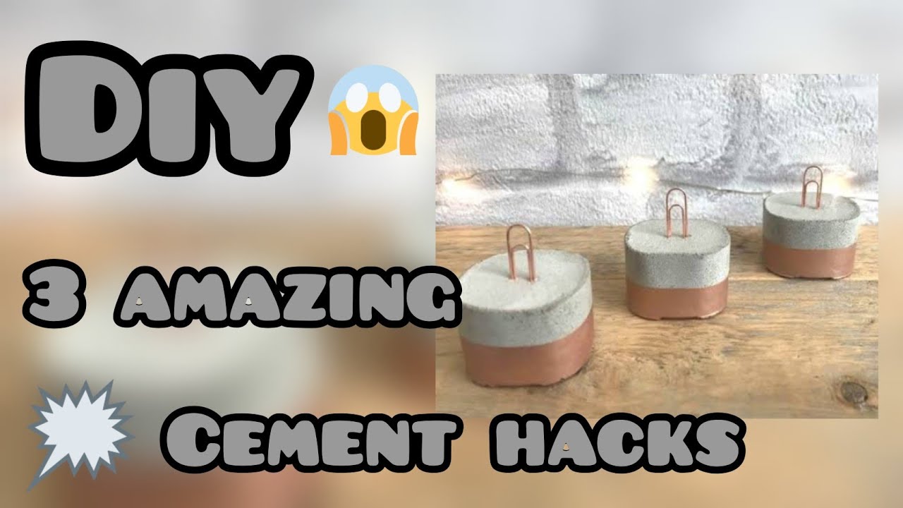3 COOL CEMENT PROJECTS/AMAZING CEMENT CRAFT DIY IDEAS/MOUNI'S DIY CORNER
