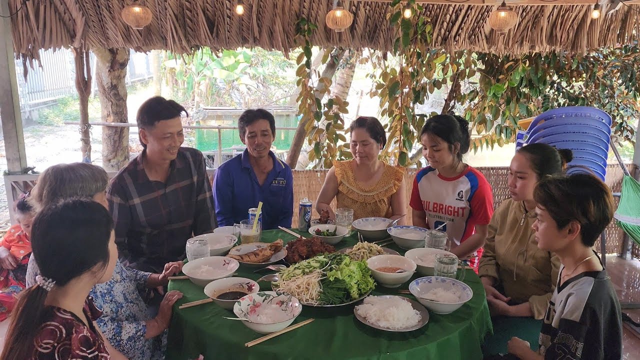 BÚN THỊT NƯỚNG Đãi Chị 2 Và Bác Út Một Bữa Hoành Tráng | HLDT 959
