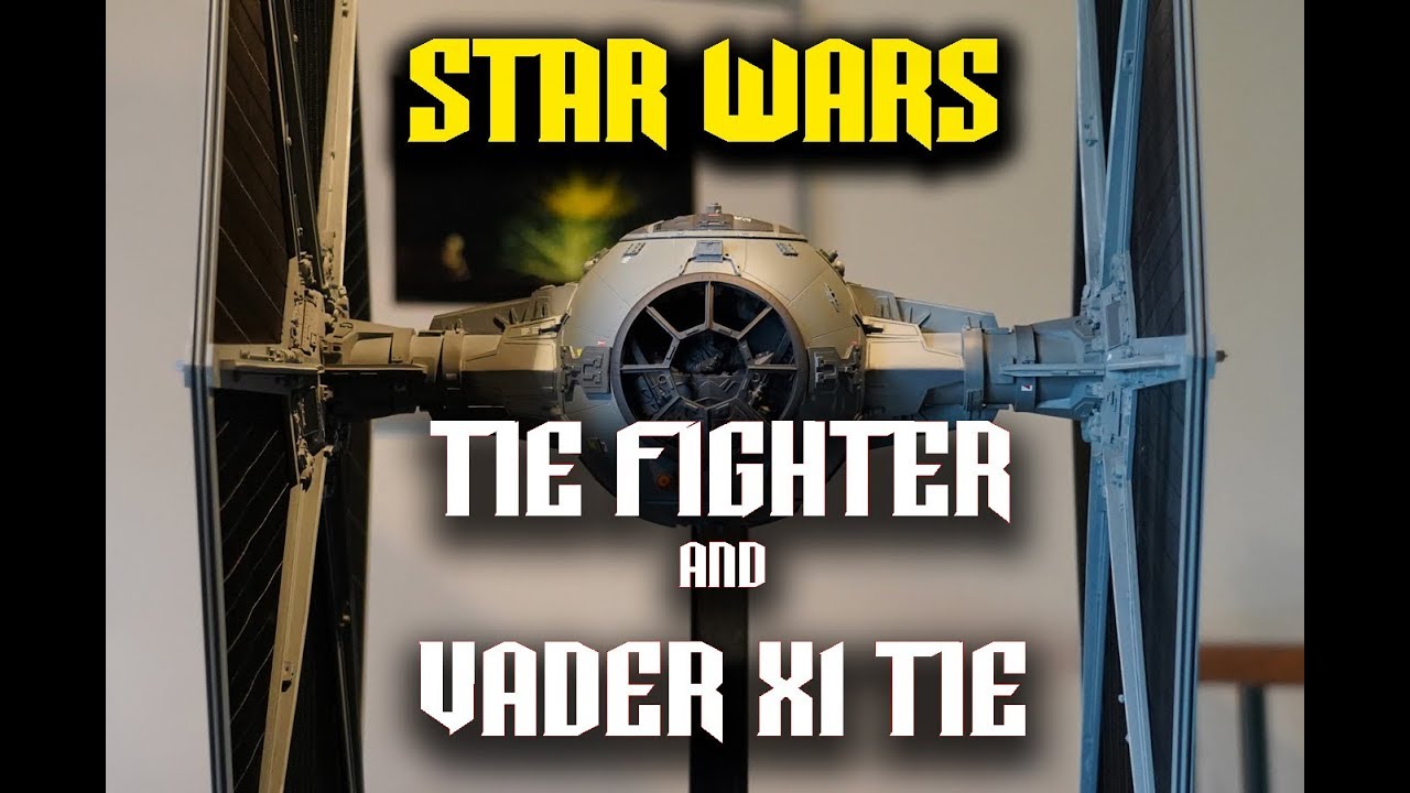 Star Wars Tie fighter and Darth Vader Tie X1 studio scale models