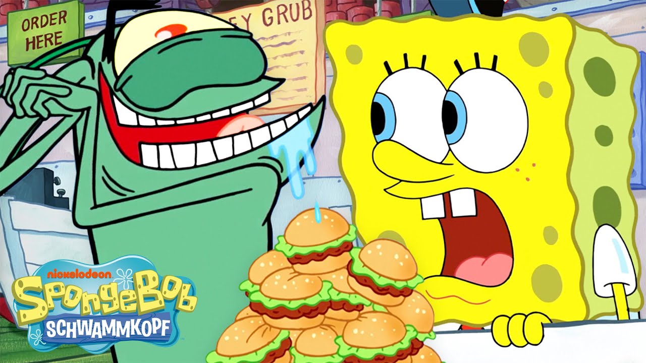 SpongeBob | 30 Minuten Plankton im Krusty Krab 🍔 | SpongeBob Schwammkopf