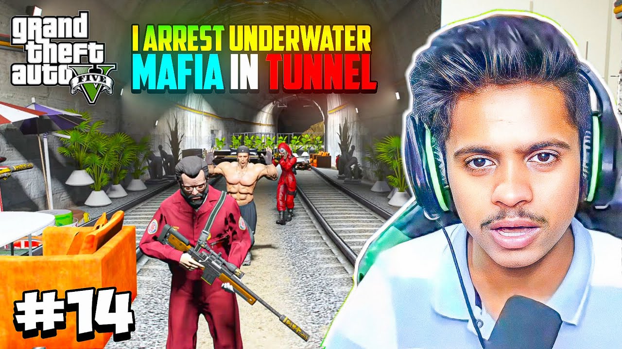 I ARREST UNDERWATER MAFIA IN TUNNEL || GTA 5 GAMEPLAY #14