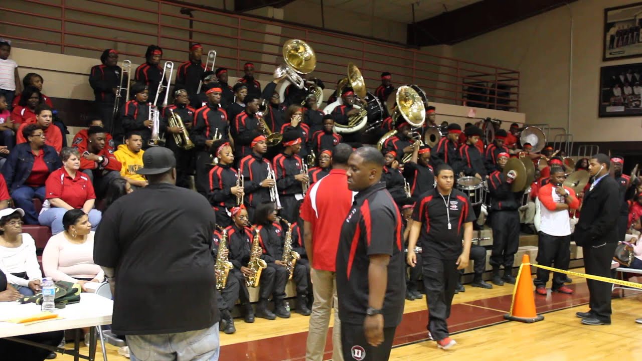 Whitecastle High school Drum and Auxillary Gym Battle - Donaldsonville High Band