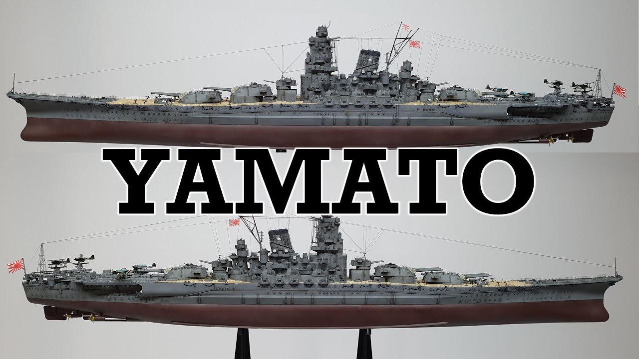 Модель Ямато в масштабе 1:350 с супердетализированным комплектом для модернизации