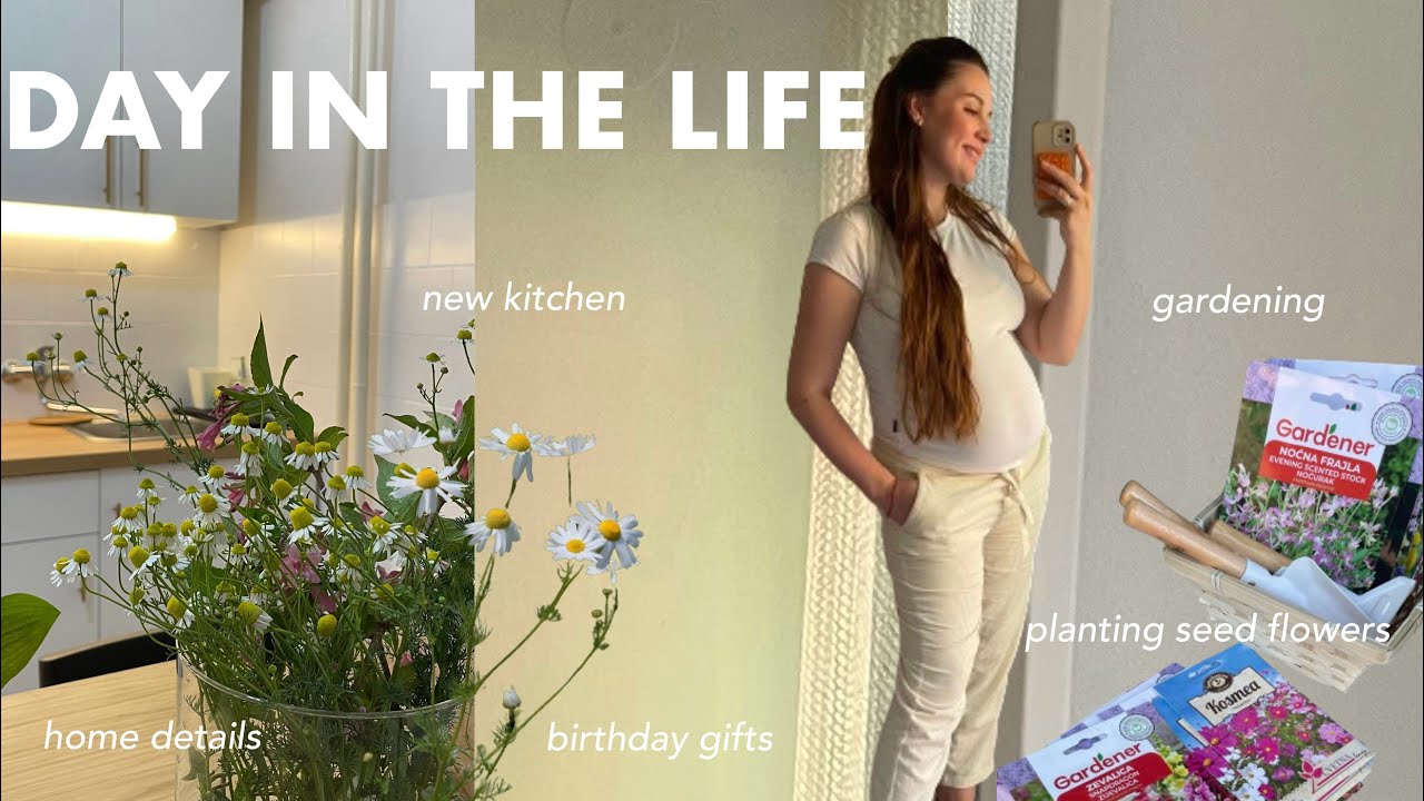 VLOG | DAY IN THE LIFE | birthday gifts,new kitchen & gardening and planting for spring🌼