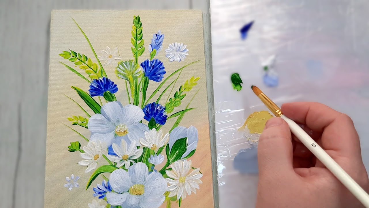 Drawing wildflowers