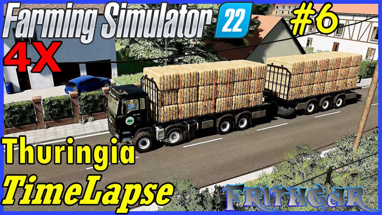 FS22 Timelapse, Тюрингия 4x #6: Делаем дополнительные тюки!
