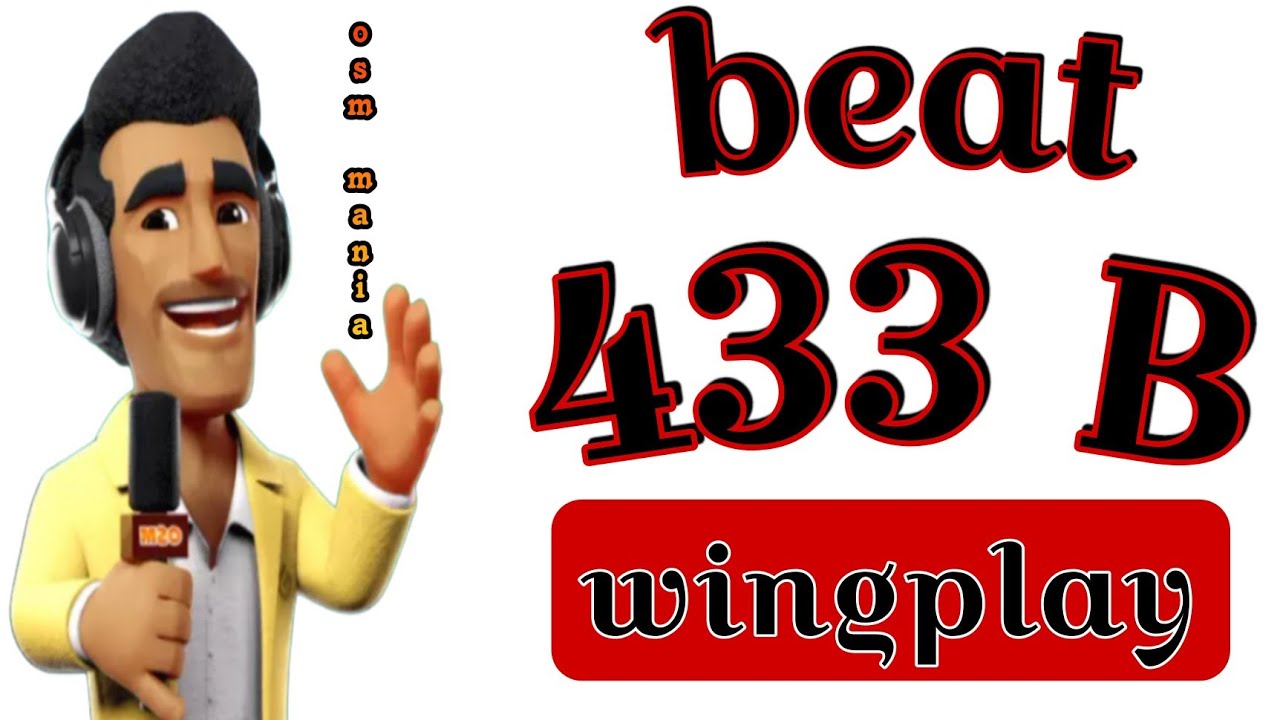 OSM 2024 : OSM BEAT 433B WINGPLAY  with  ( play away....weaker squad and yellow referee )
