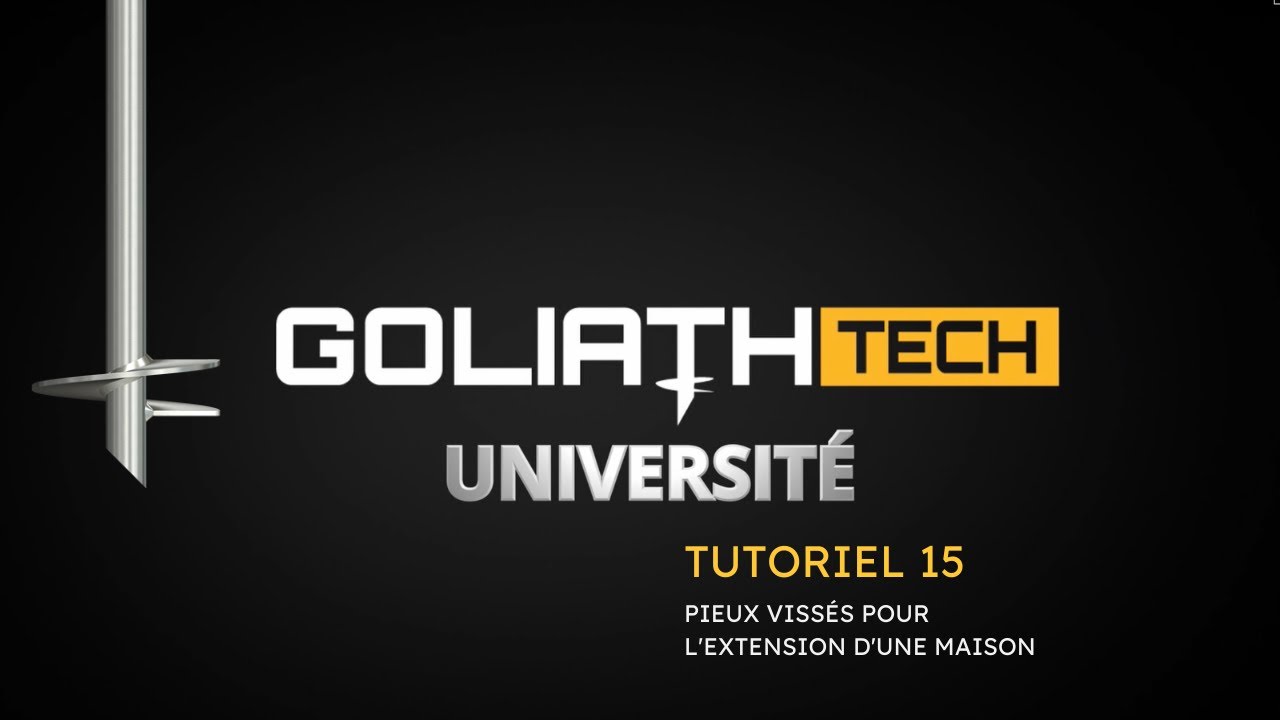 TUTORIEL #15 - Pieux vissés pour l'extension d'une maison