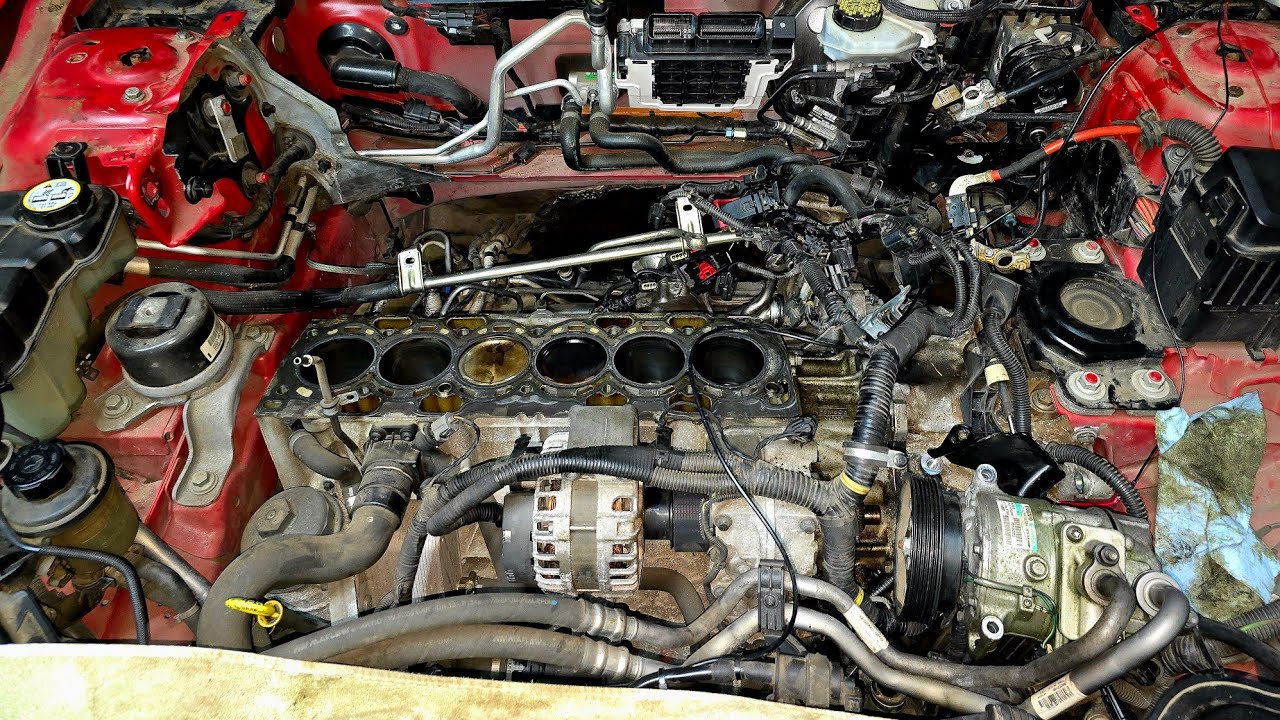 Volvo p3 3.0L t6 b6304t4 Engine/Cylinder Head Removal DIY Part 2
