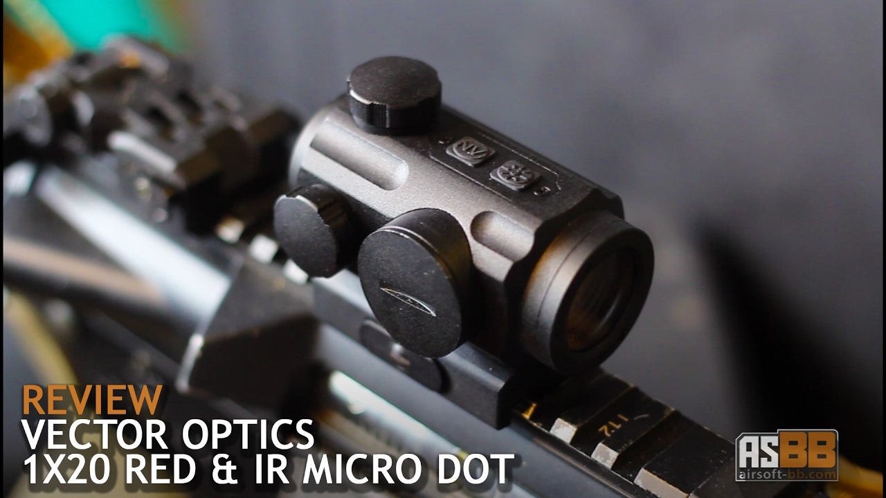 Micro Dot Vector Optics 1x20 Red & Infrared - airsoftBB