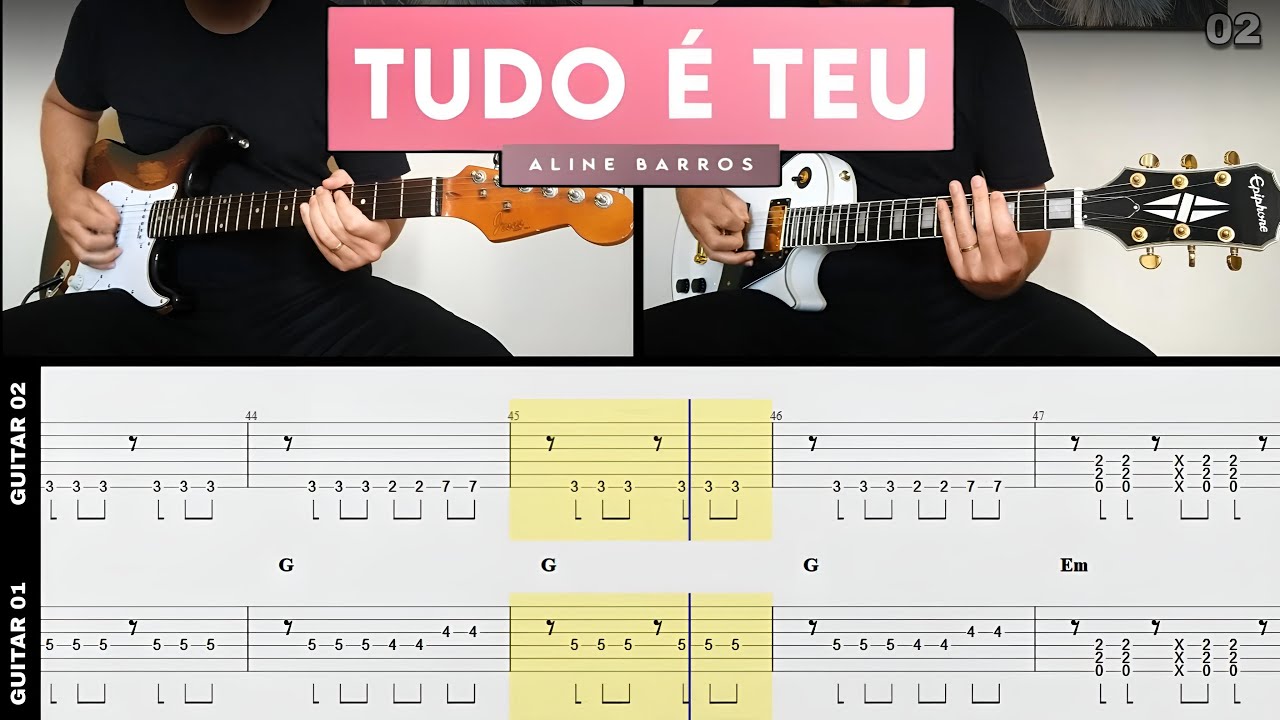 Aline Barros - Tudo é Teu (Take It All) (30 Anos) GUITAR | Tab + Backing Track