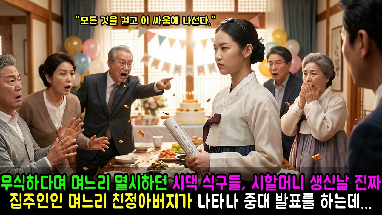 무식하다며 며느리 멸시하던 시댁 식구들, 시할머니 생신날 진짜 집주인인 며느리 친정아버지가 나타나 중대 발표를 하는데... | 반전사연 | 감동사연 | 노후사연 | 막장사연