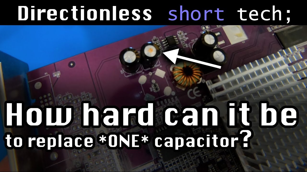 This GeForce 4 Capacitor did NOT want to be replaced!