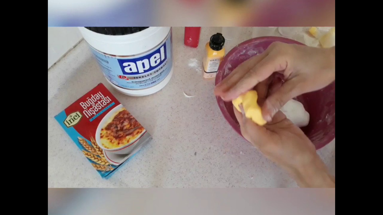 Evde #seramik #hamuru #yapımı #polymerclay #seramikhamuru
