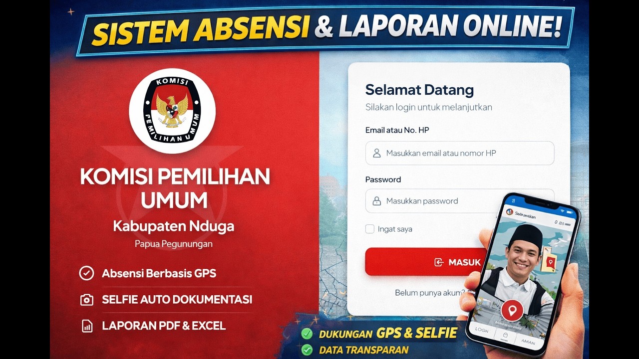 Sistem Absensi Online Berbasis GPS & Selfie (Laravel 11)