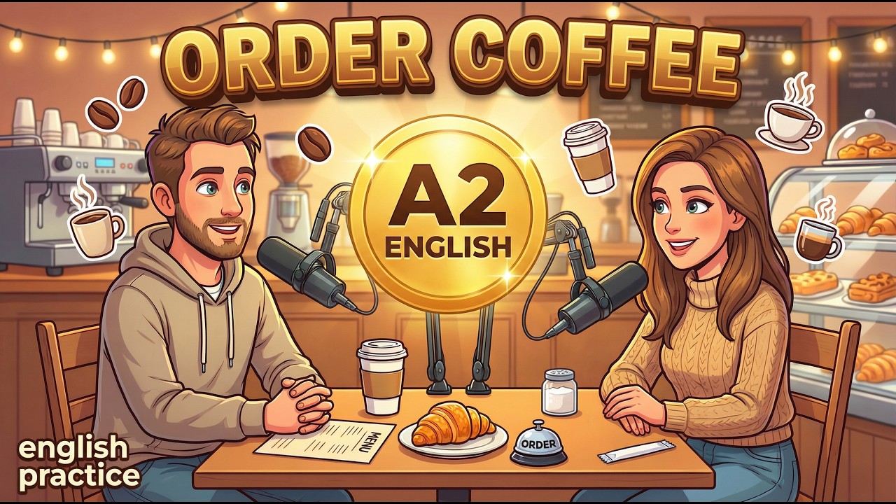 Can I Have a Latte, Please? ☕️🗣️ | A2 English Listening Practice