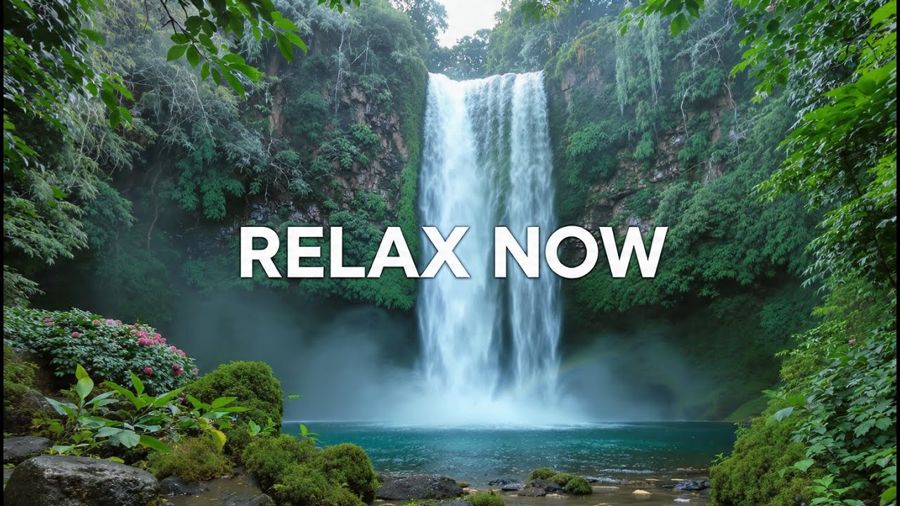 LIVE 🌙 Fall Asleep Fast with Soft Piano Music & Soothing Water Sounds