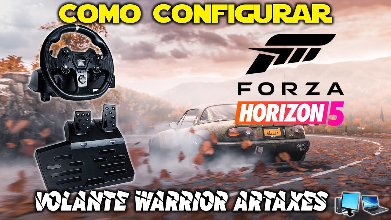 Como Configurar Volante Warrior Artaxes 🚘 Forza Horizon 5 PC 🚀