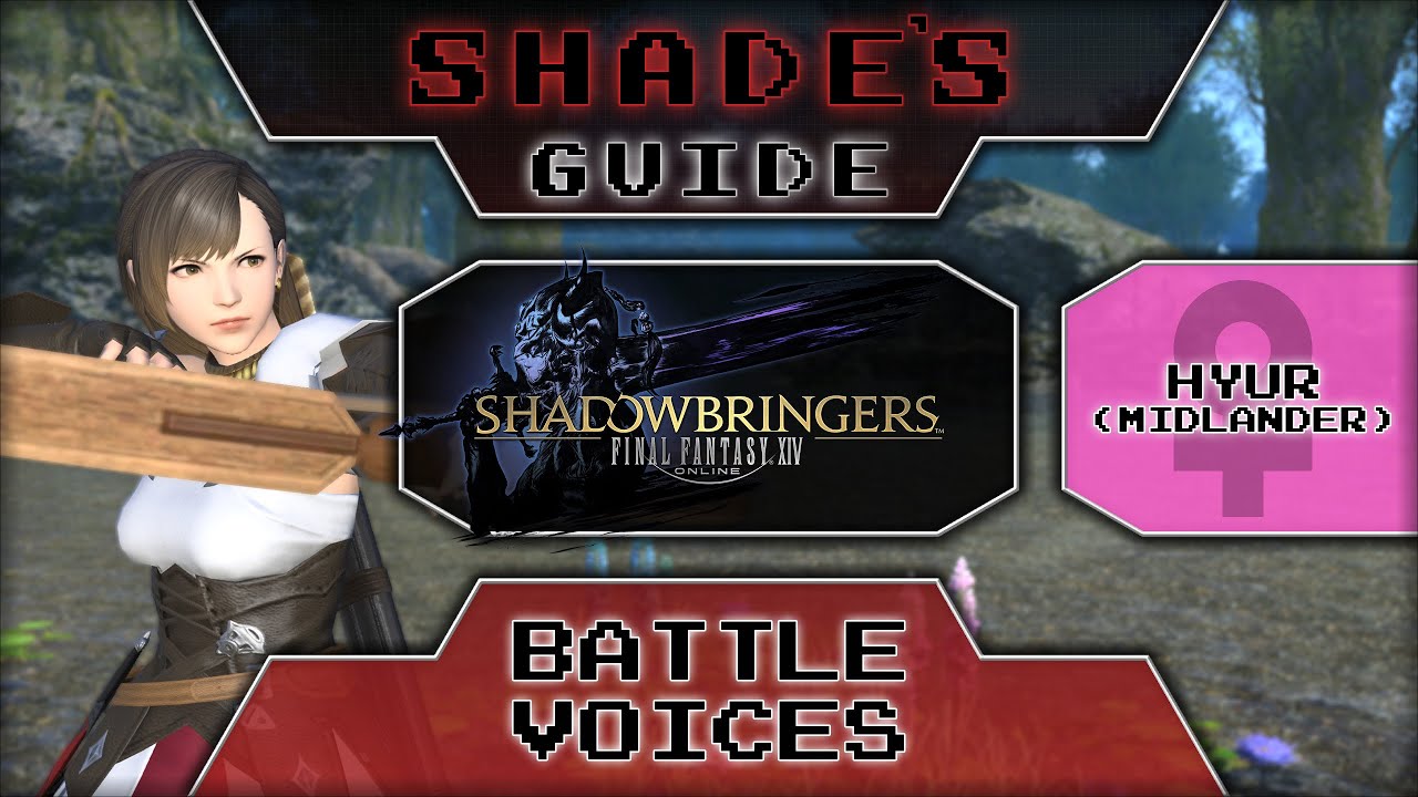 (FFXIV) Battle Voices: Female Hyur (Midlander)