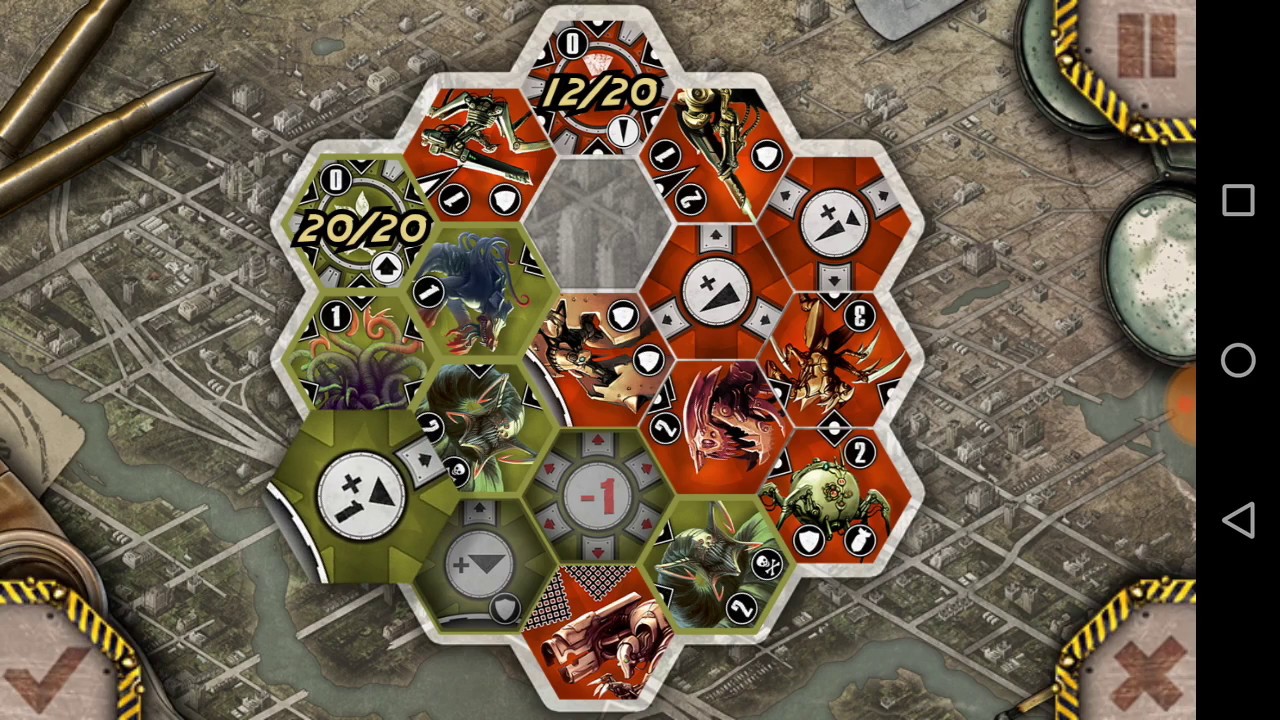 Neuroshima Hex on Android - Neojungle vs. Moloch (AI) - level hard
