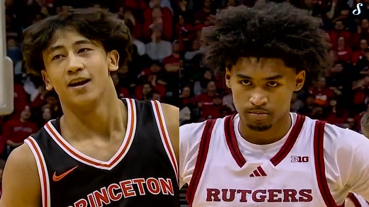 Xaivian Lee (21 Pts & 11 Ast) Challenges Dylan Harper (22 Pts) In Princeton vs Rutgers WILD ENDING!