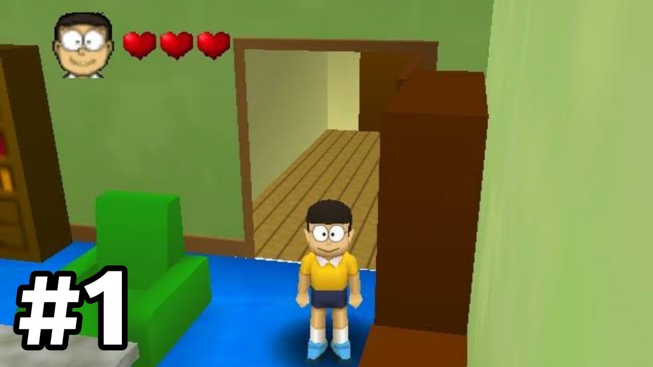 Doraemon 3 - Nobita No Machi SOS! N64 gameplay walkthrough Level 1