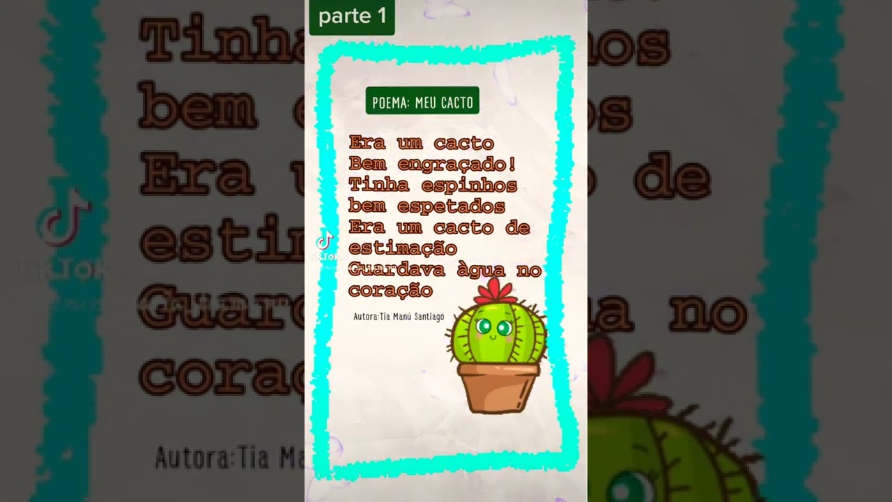 MEU CACTO POEMA INFANTIL