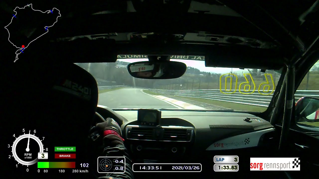 BMW M240 CUP CAR NURBURGRING LAP (VLN)