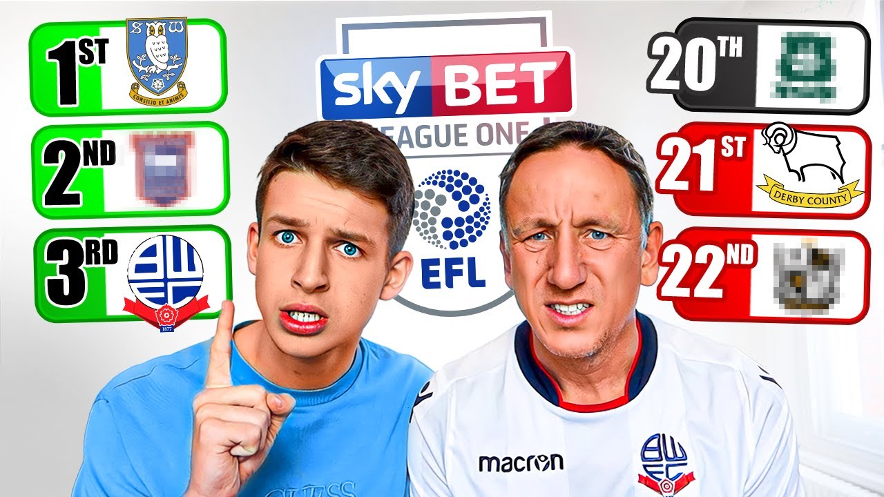 OUR LEAGUE ONE 22/23 PREDICTIONS
