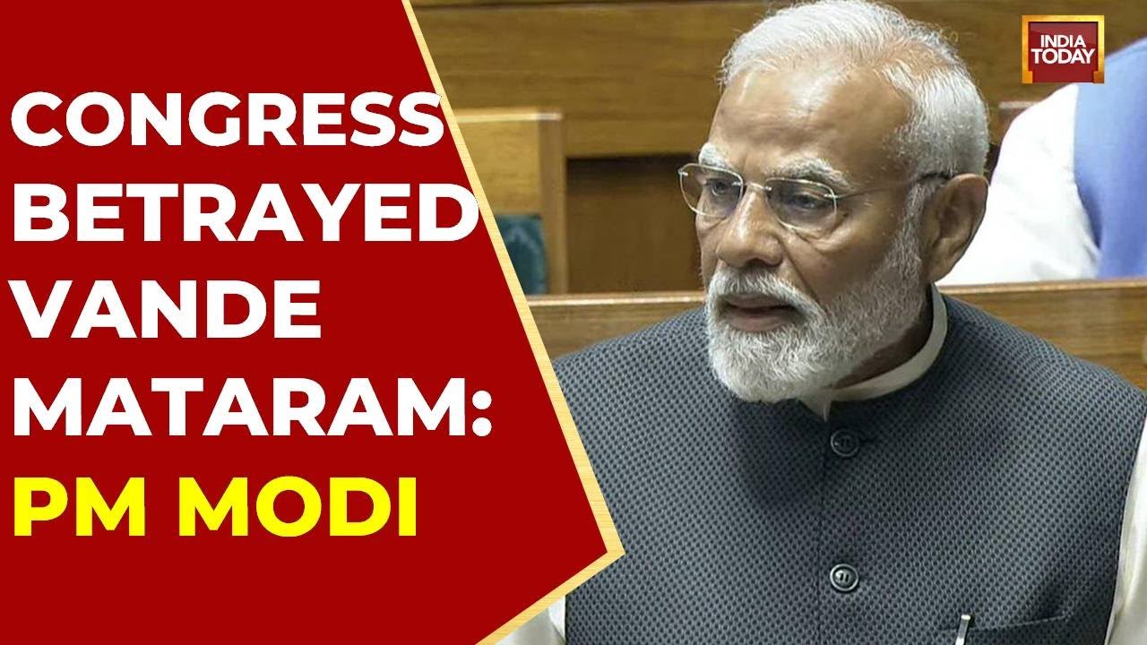 PM Modi Targets Nehru, Congress Over 'Betrayal' of Vande Mataram in 1937 | India Today News