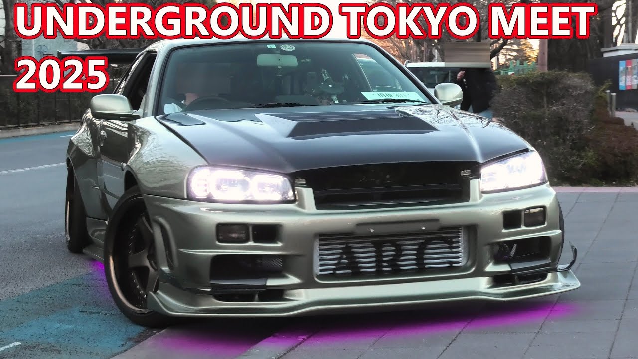 2025 UNDERGROUND TOKYO CAR MEET JDM USDM STANCE RWB  搬入