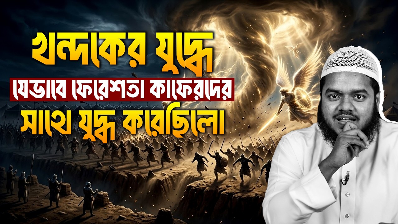 খন্দকের যু/দ্ধে যেভাবে ফেরেশতা কাফেরদের সাথে যু/দ্ধ করেছিলো│Abdullah Bin Abdur Razzak New Waz