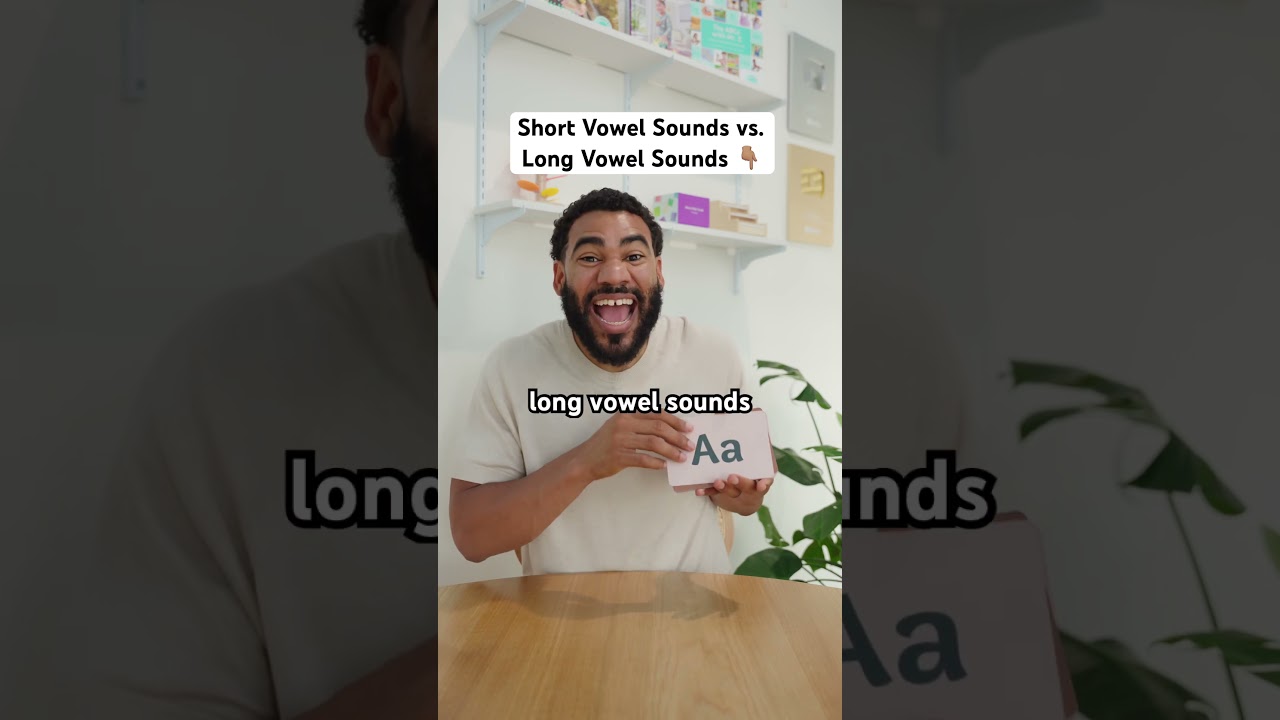 The difference between short vowel sounds and long vowel sound pronunciation #shorts