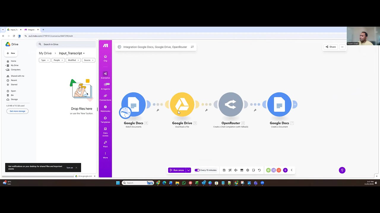 Automate Business Analysis activities using AI Automation workflow