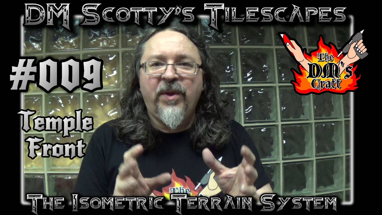 DM Scotty's TILESCAPES Game Terrain TEMPLE FRONT for D&D and Pathfinder #009
