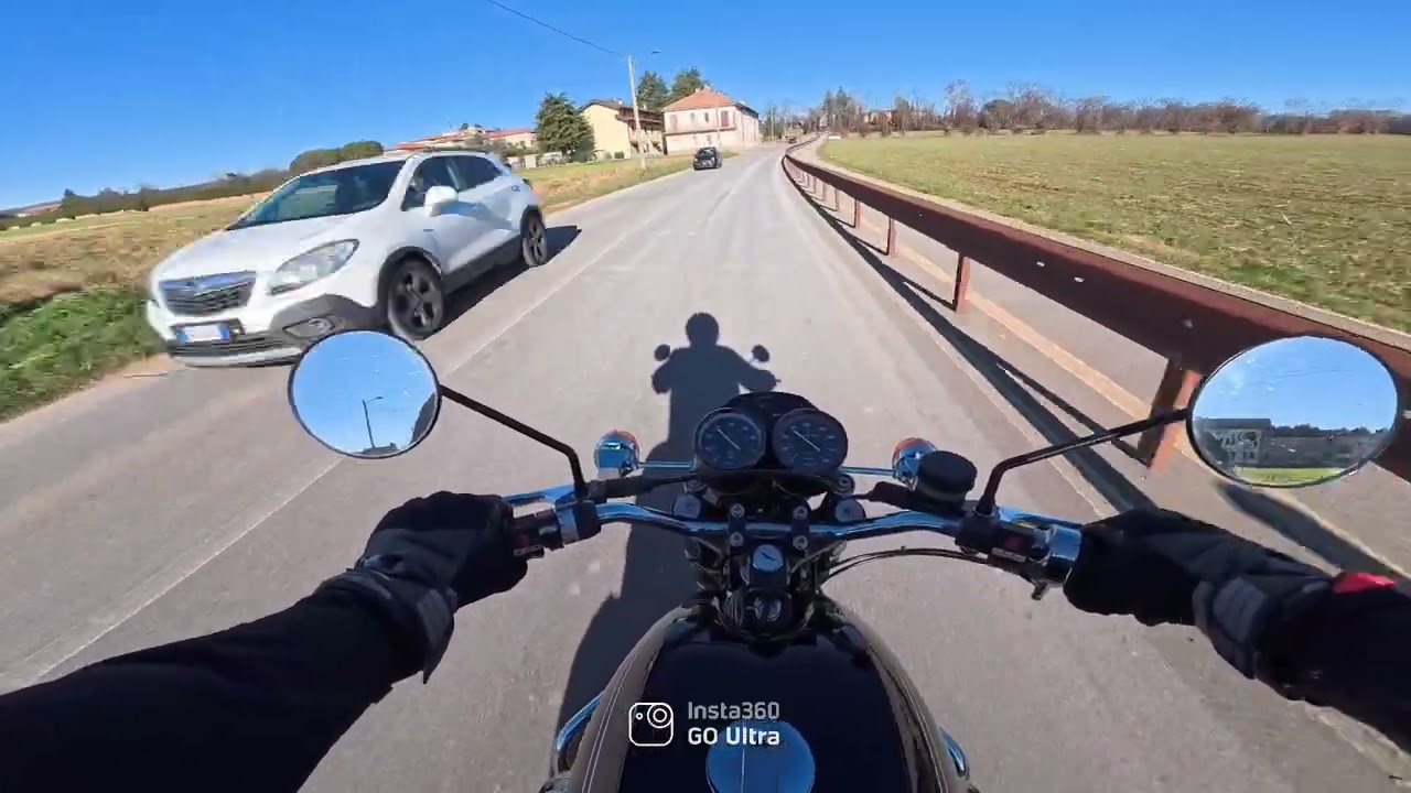 Moto Guzzi 850 T3 winter ride.