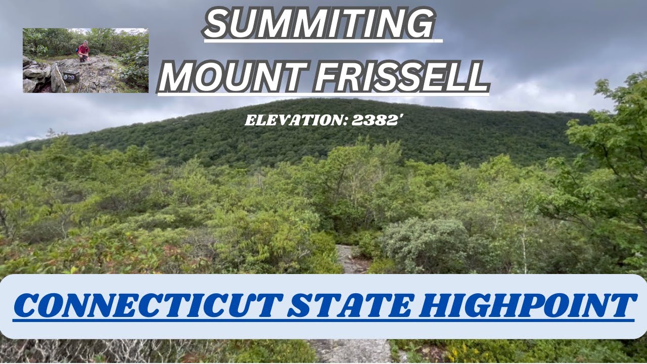 Summiting Mount Frissell, Connecticut State Highpoint