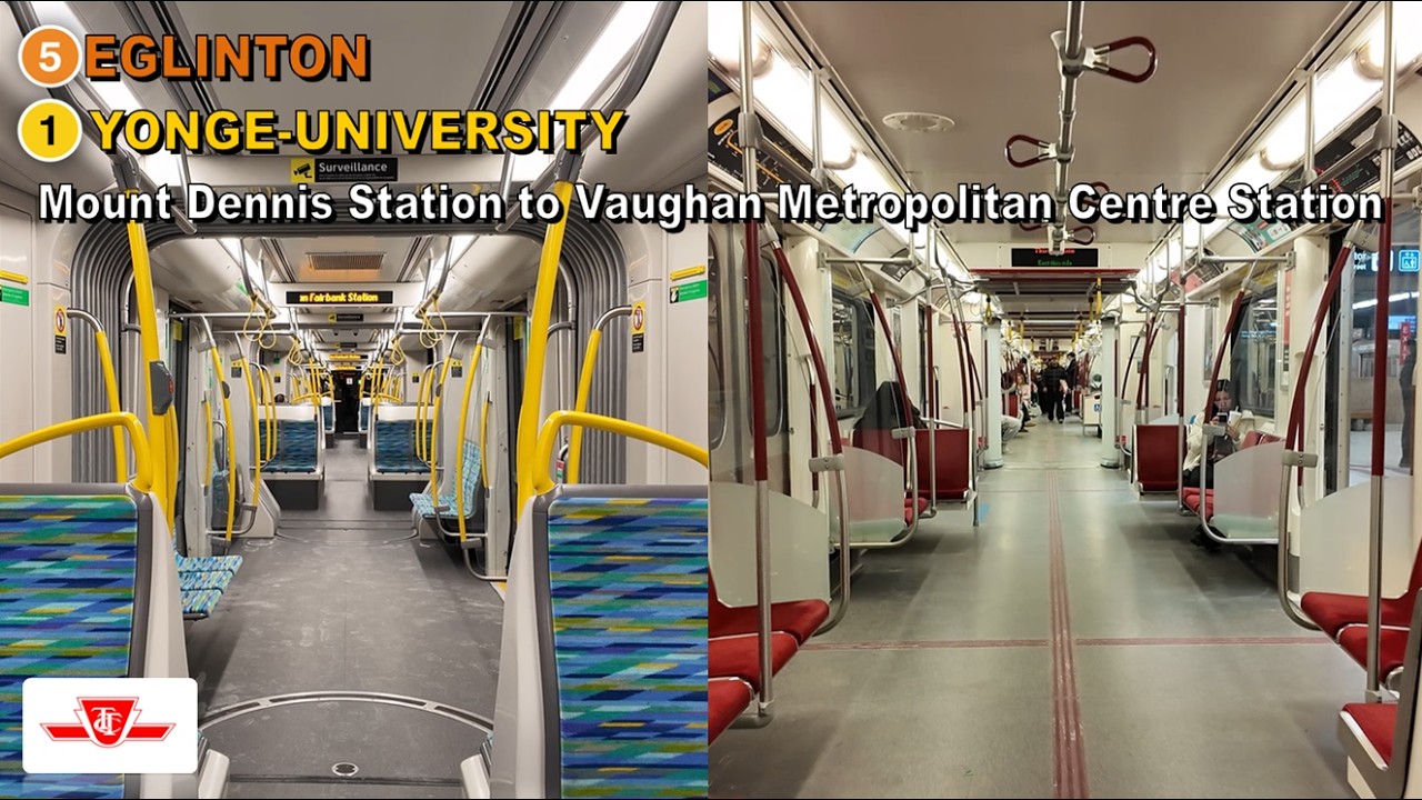 TTC POV Ride: Mount Dennis Station to Vaughan Metropolitan Centre Station Via Cedarvale Station
