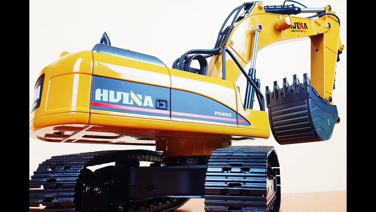 Unboxing Excavator Huina  Full V4 Metal Update  SUPER TEST RC Escavatore