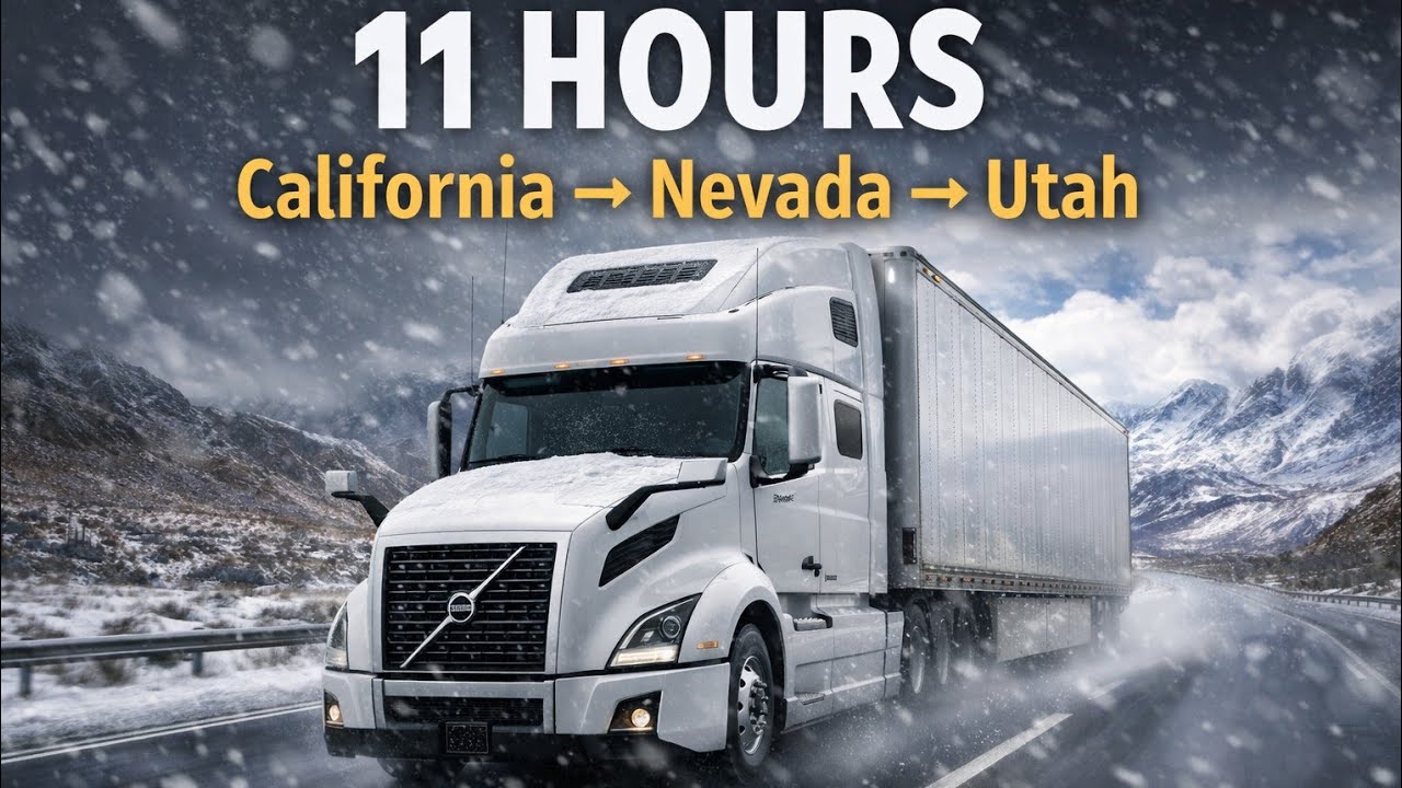 POV Truck Driving USA | 11 Hours California to Nevada to Utah | Relaxing Long Haul