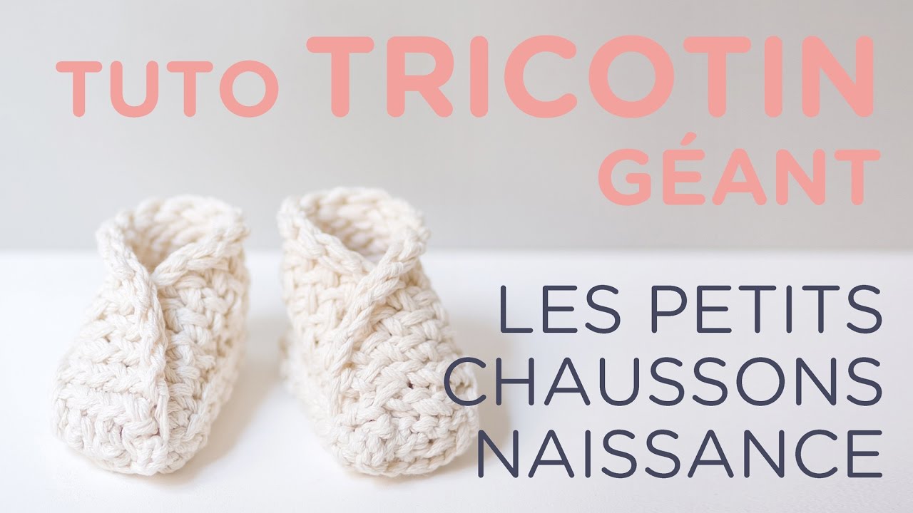 Tuto tricotin : les petits chaussons naissance / Loom knit baby booties