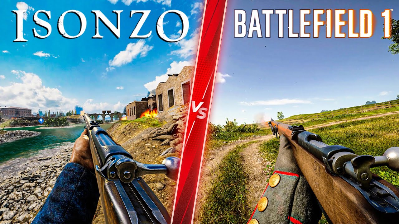 ISONZO vs Battlefield 1 - Direct Comparison! Attention to Detail & Graphics! PC ULTRA 4K